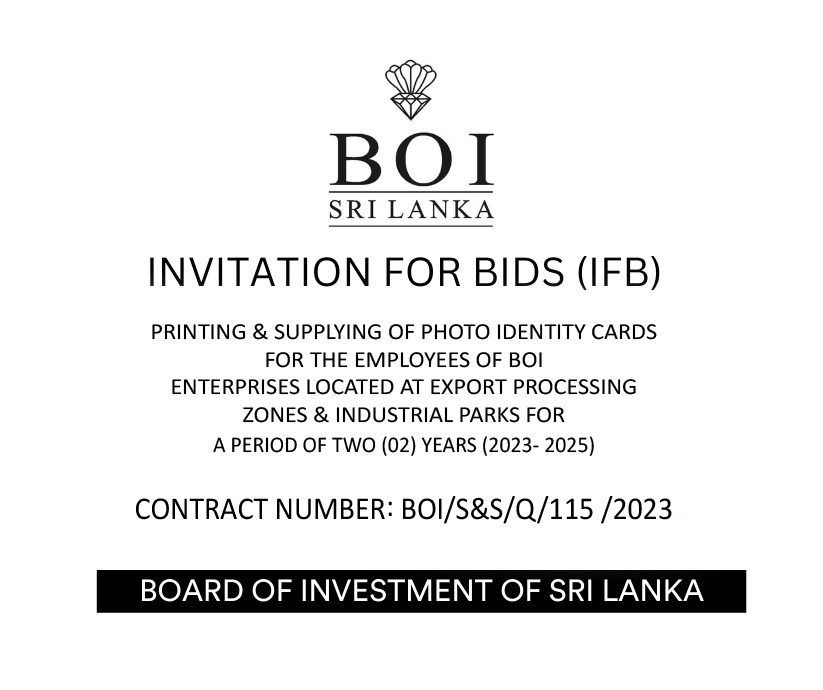 INVITATION FOR BIDS IFB PRINTING SUPPLYING OF PHOTO IDENTITY