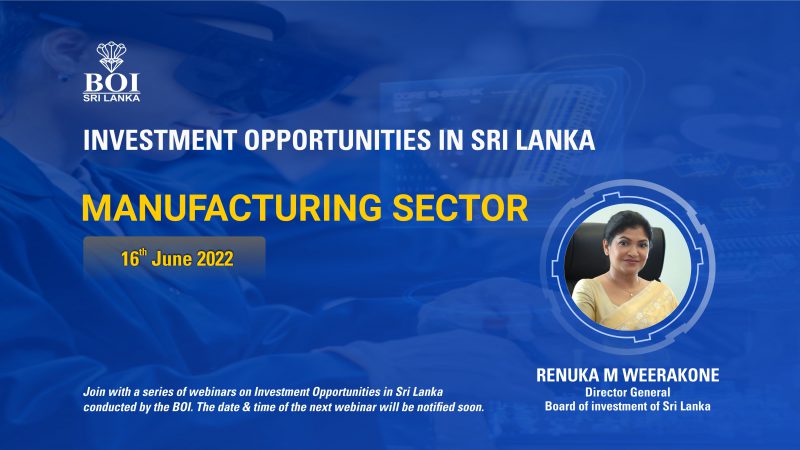 Investment Opportunities – Board of Investment of Sri Lanka