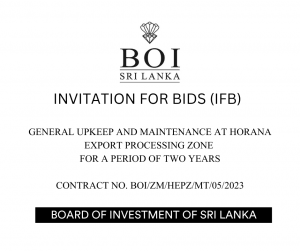 Read more about the article INVITATION FOR BIDS – GENERAL UPKEEP AND MAINTENANCE AT HEPZ