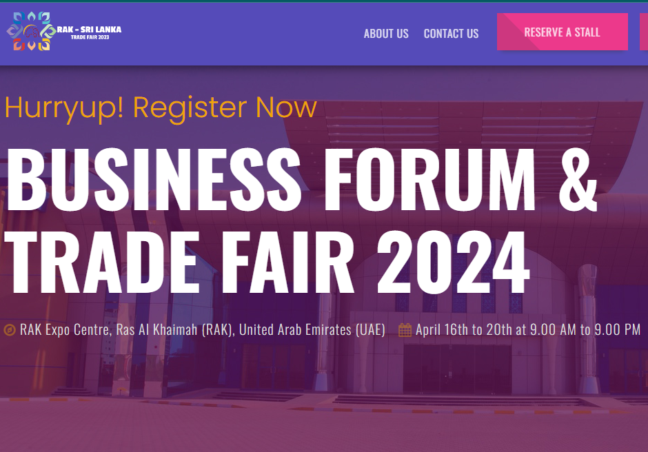 RAK – SRI LANKA BUSINESS FORUM & TRADE FAIR 2024